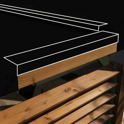 Mauerabdeckungen aus Aluminium - Réf. SND-COUV-9005