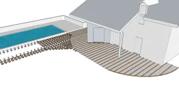 Die Installation der Lagerhölzer auf den PVC-Sockel und der Betonplatte