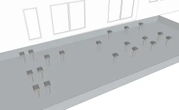Herstellung von Betonsockel