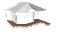 Vorschaubild des Artikels : Holzterrasse auf Betonsockel für die Erweiterung eines Hauses