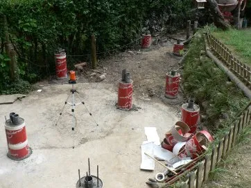 Verteilung der Betonsockel 2