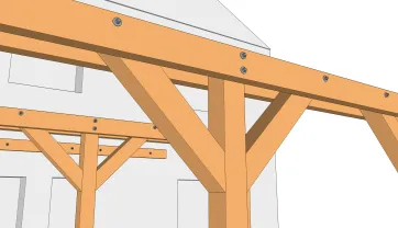 Befestigungsdetails der Aussteifungen