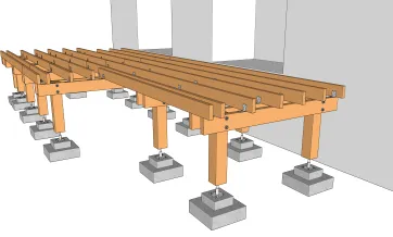 Herstellung der selbsttragenden Balken 1