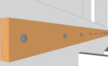 Details der Mauerbalkenbefestigungen