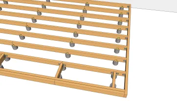 Schaffung des Überhängs 1