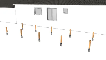 Verteilung der Pfosten