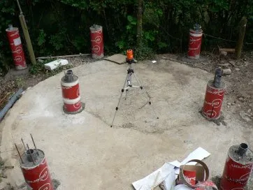 Verteilung der Betonsockel 4