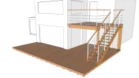 Vorschaubild des Artikels : Holzterrasse auf zwei Ebenen