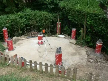 Verteilung der Betonsockel 3