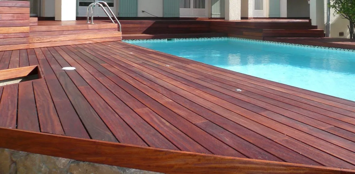 Terrasse aus Padouk