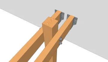 Verankerung der Unterzüge an der Fassade