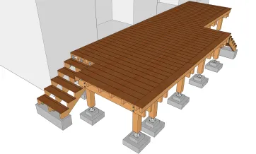 Ansicht der Terrassendielen 2