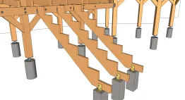 Die Installation der Treppenwange