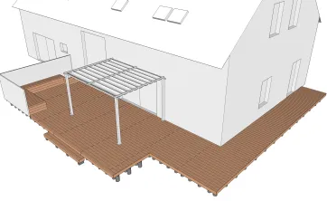 Aufstellen der Pergola