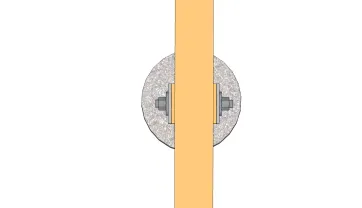 Befestigungsdetails der Unterzugbalken 3