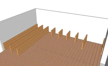 Umsetzung der Struktur der Bänke