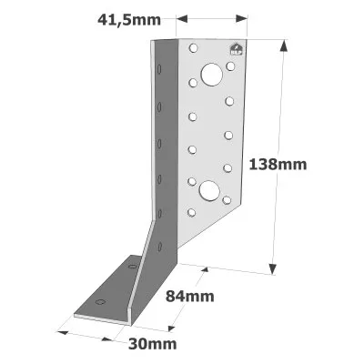 Balkenschuhe zweiteilig T340 RECHTS - Réf. SDED340/30