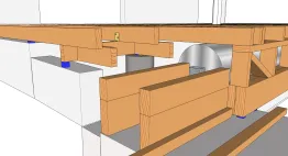 Die Realisierung der Stufen der Treppe