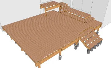 Einbau der Treppendielen 2