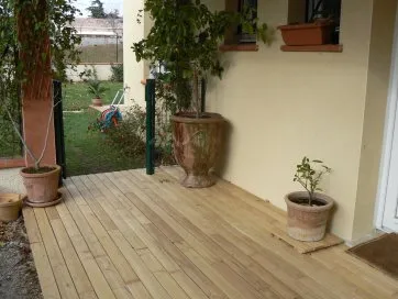 Blick auf die fertige Terrasse 2