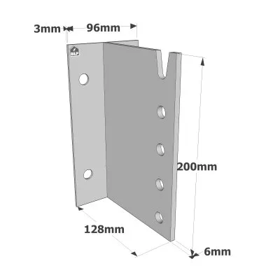 T-Balkentr&#228;ger f&#252;r HOLZ/BETON/STAHL - R&#233;f. BTC200-B