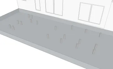Konstruktion der Pfähle 