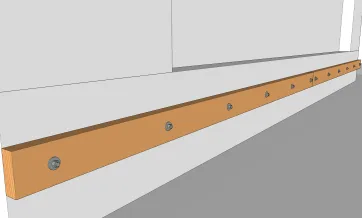 Details der Mauerbalkenbefestigungen