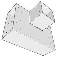 SUNDIY Weiß RAL 9010 240 mm 3-Wege-Stecker – T-Form