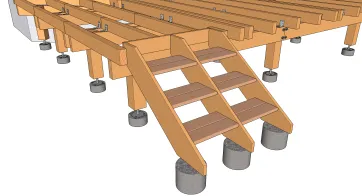 Ansicht der Treppe