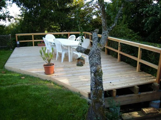 Ansicht der fertigen Terrasse 1
