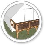 Vorschaubild des Artikels : Terrasse auf Ständerwerk