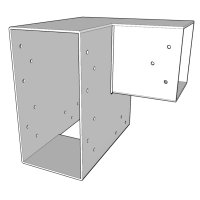 SUNDIY Weiß RAL 9010 240 mm 3-Wege-Stecker – L-Form – links