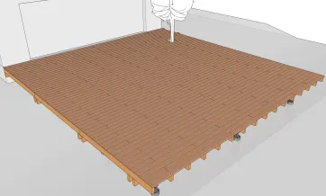 Ansicht der Terrassendielen 2