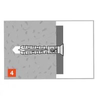 Cheville dans le béton