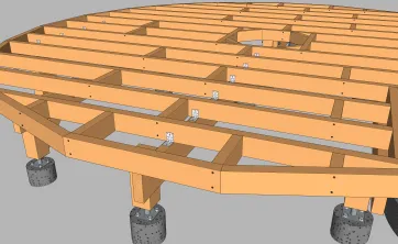 Details zur Befestigung von Randbalken