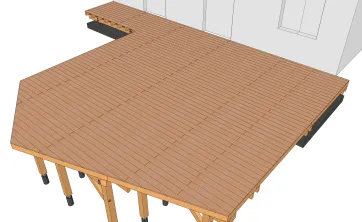Ansicht der Terrassendielen 2
