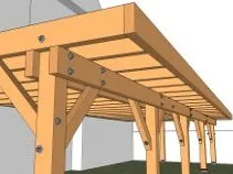 Holzterrasse auf Ständerwerk