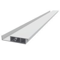 Aluminiumblatt für bioklimatische Pergola, Farbe Weiß RAL 9010, Struktur L00323