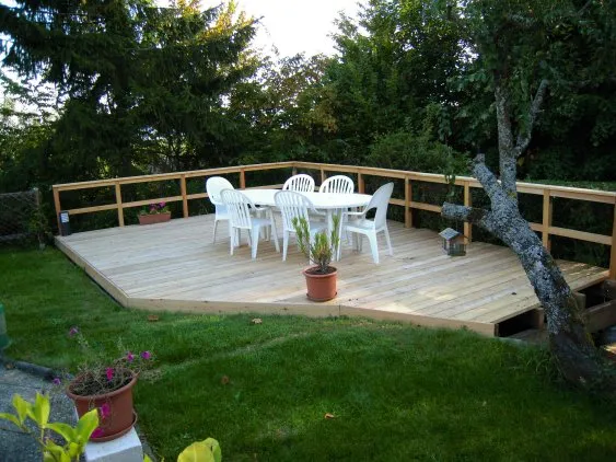 Ansicht der fertigen Terrasse 2