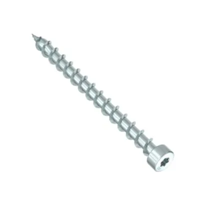 HECO-TOPIX-plus, Zylinderkopf, T-Antrieb, Vollgewinde, weiß verzinkt, A3K - Réf. 61933