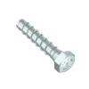HECO MULTI-MONTI-PLUS SS-Schraube – Sechskantkopf mit Sockel – weiß verzinkt – D16 x L80 - Réf. 54274