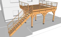 Vorschaubild der Rubrik : Holzterrasse auf Ständerwerk
